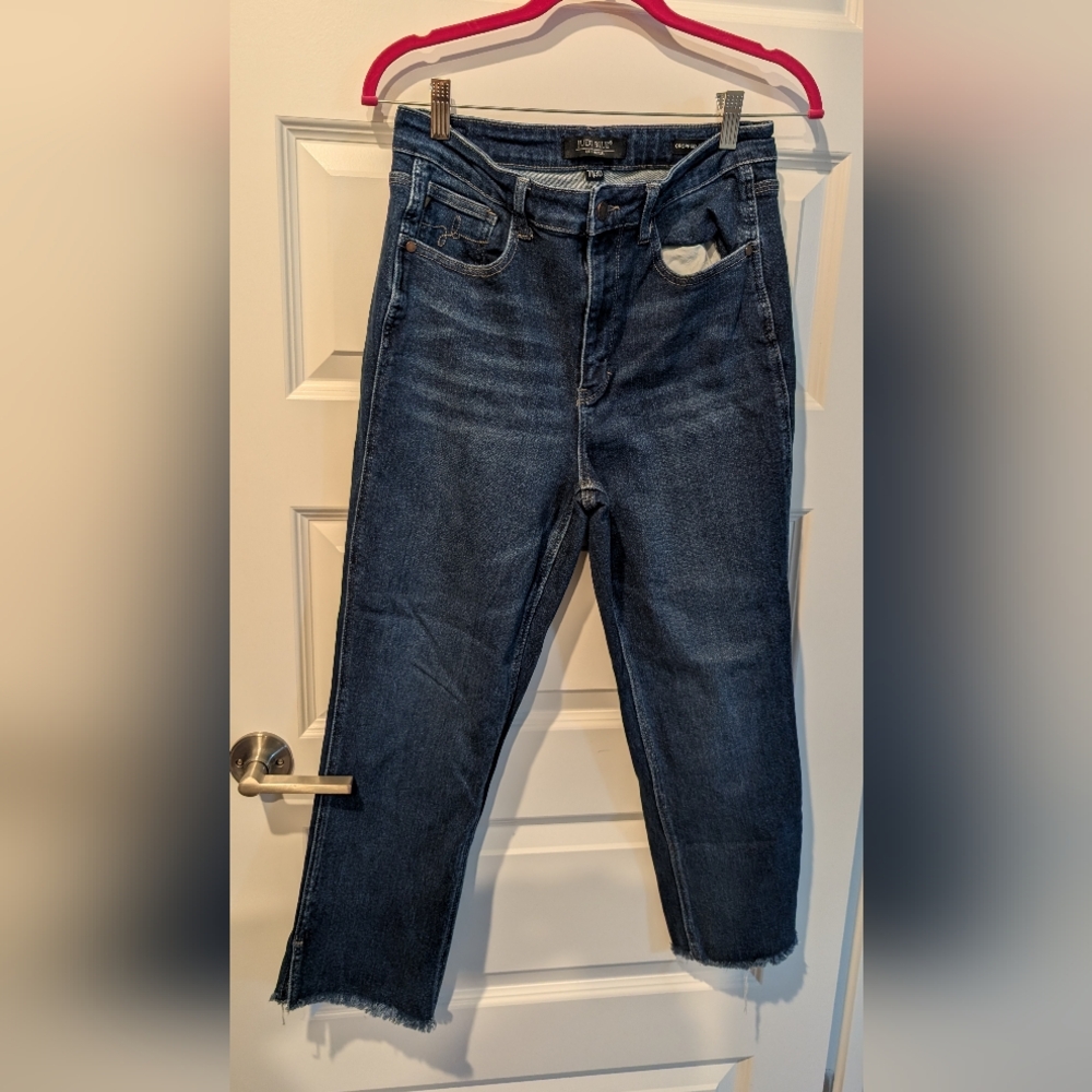 Judy Blue Dark Blue Ankle Jeans #AA